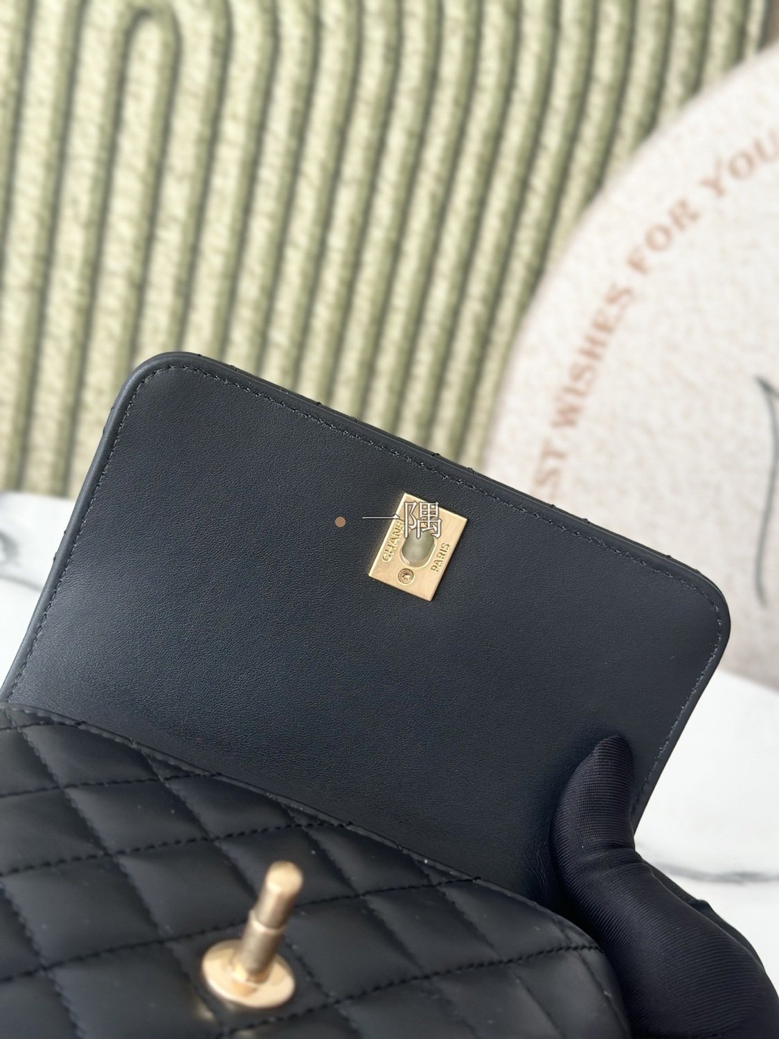 香奈兒CHANEL 戒指包, 迷你 米色|AS92990:圖片 8