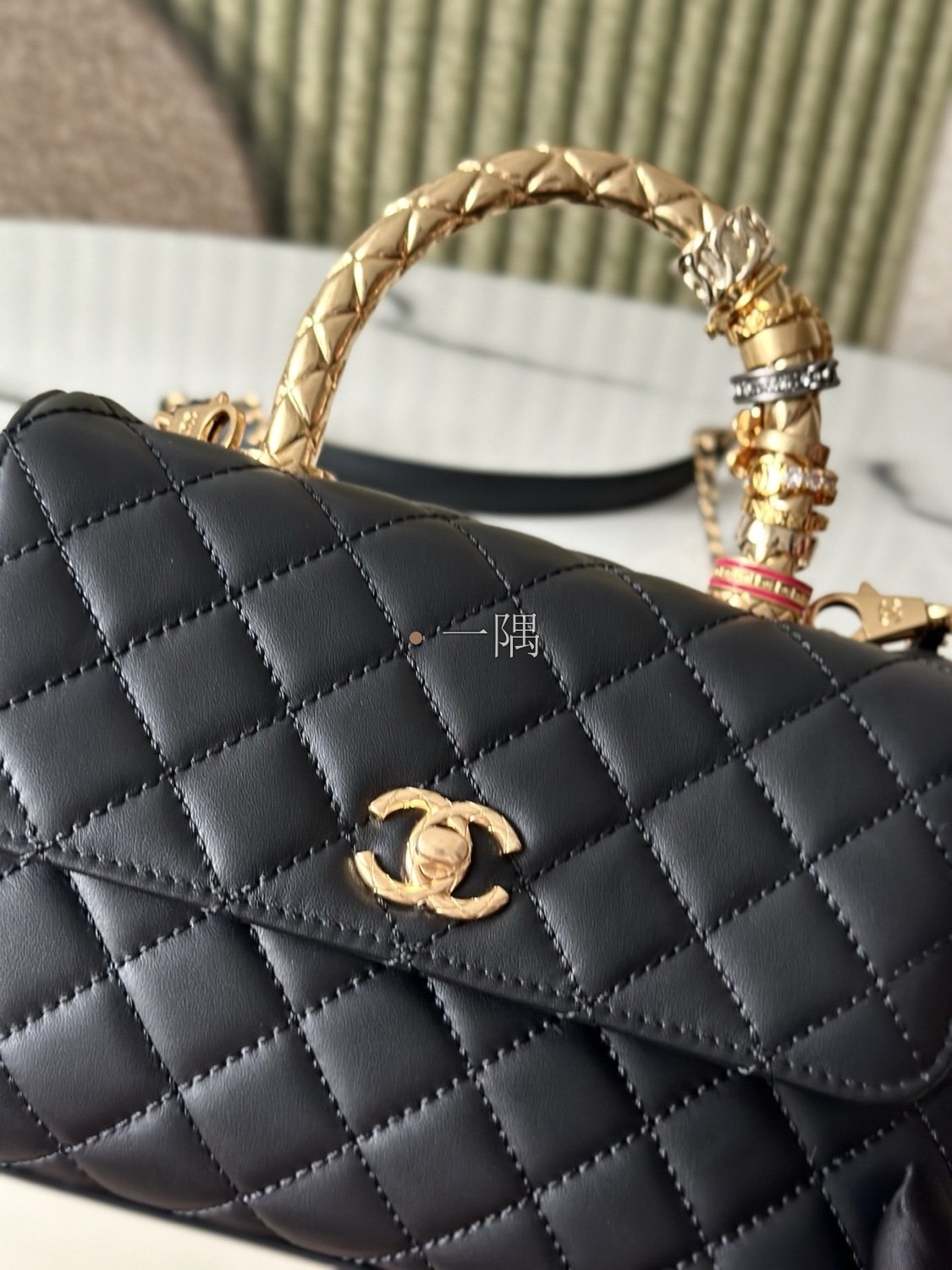 香奈兒CHANEL Coco Handle, 迷你 黑色|AS92990:圖片 6