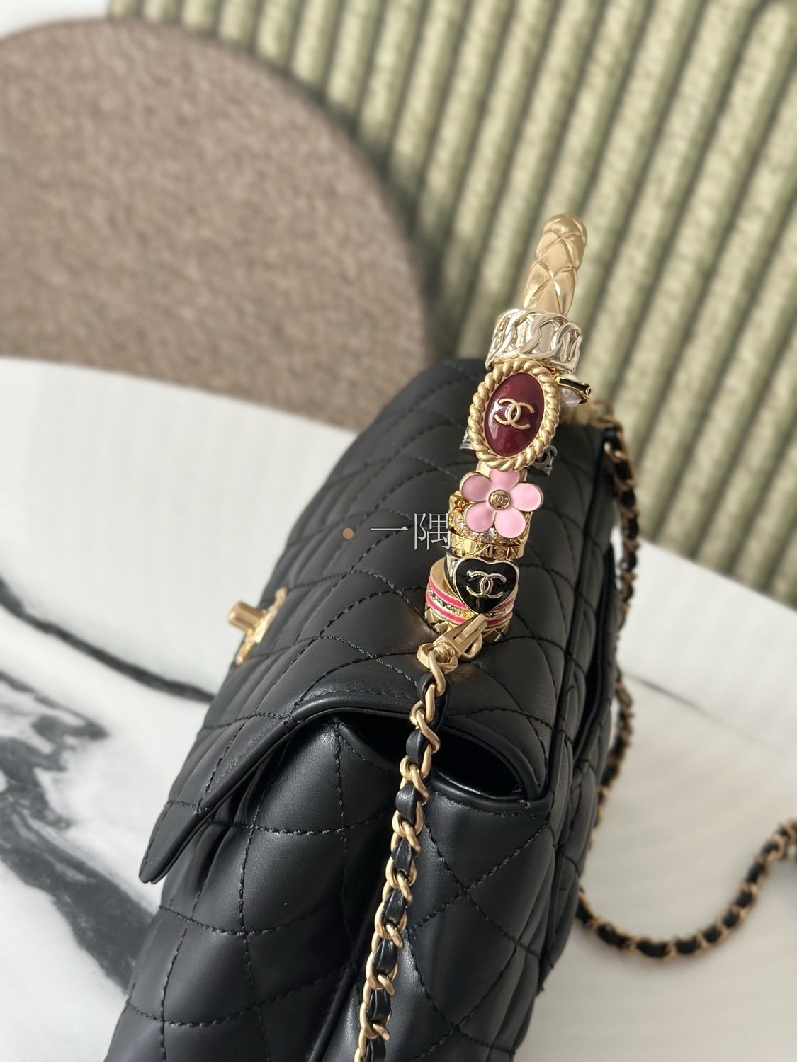 香奈兒CHANEL Coco Handle, 迷你 黑色|AS92990:圖片 7