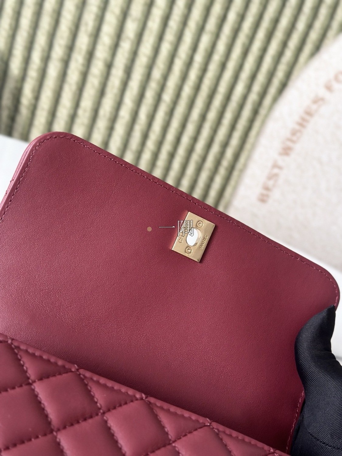 香奈兒CHANEL Coco Handle, 迷你 酒紅|AS92990:圖片 8