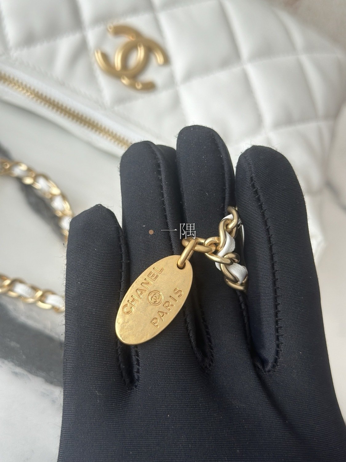 香奈兒CHANEL Hobo, 中號 米色|3364:圖片 5