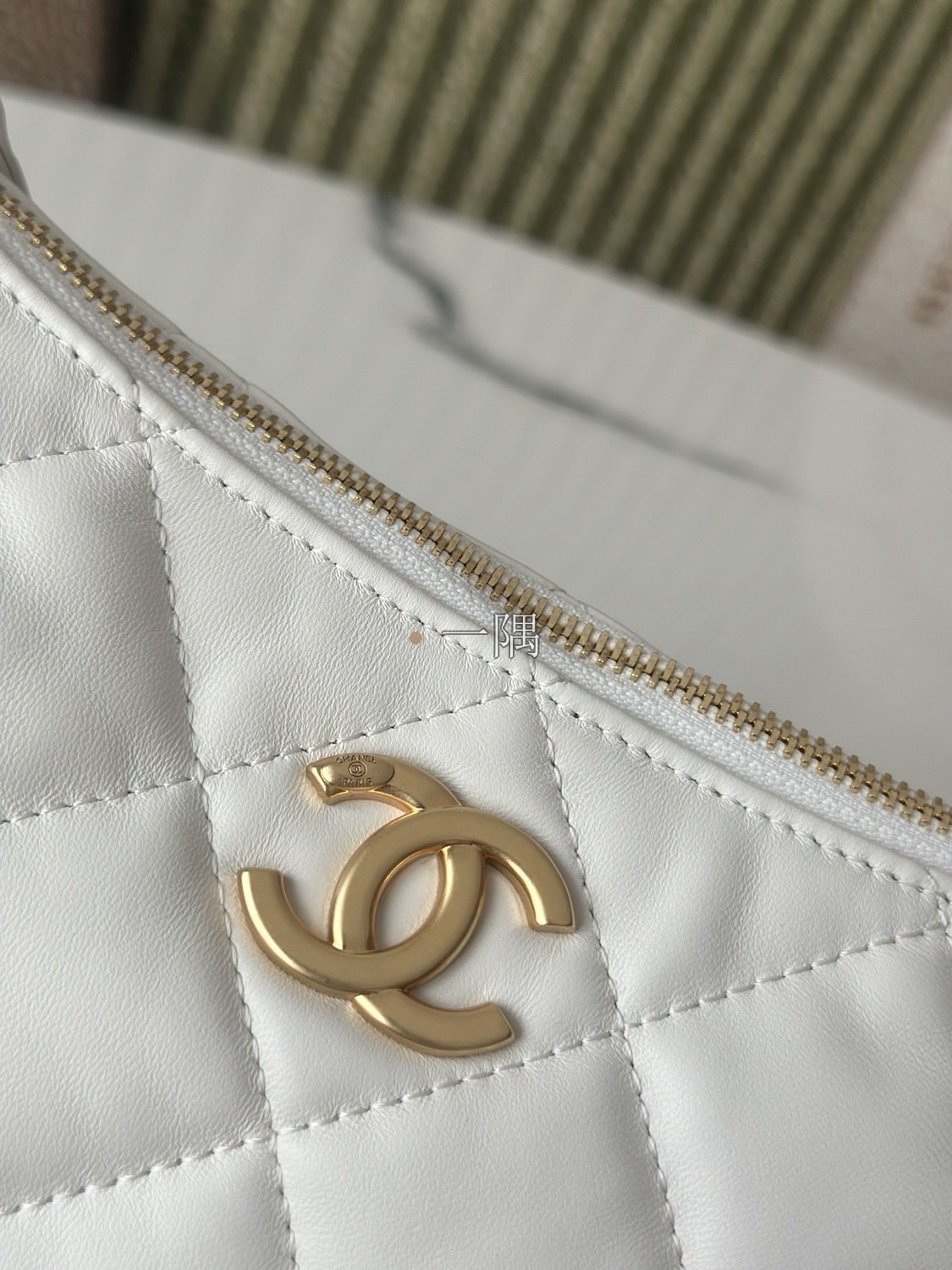 香奈兒CHANEL Hobo, 中號 米色|3364:圖片 6