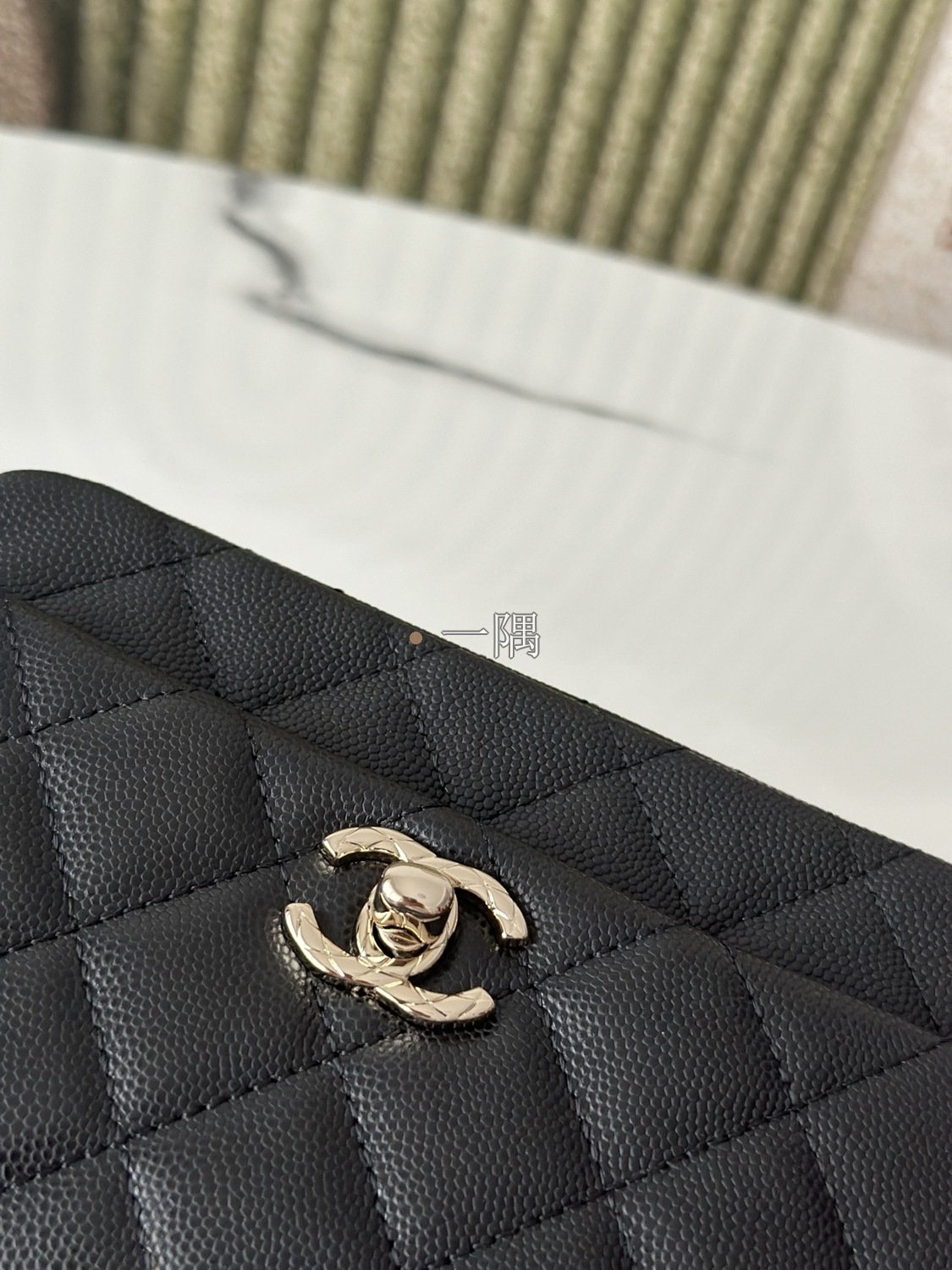 香奈兒CHANEL 手柄口蓋 口蓋包, 迷你 米色|3352:圖片 6