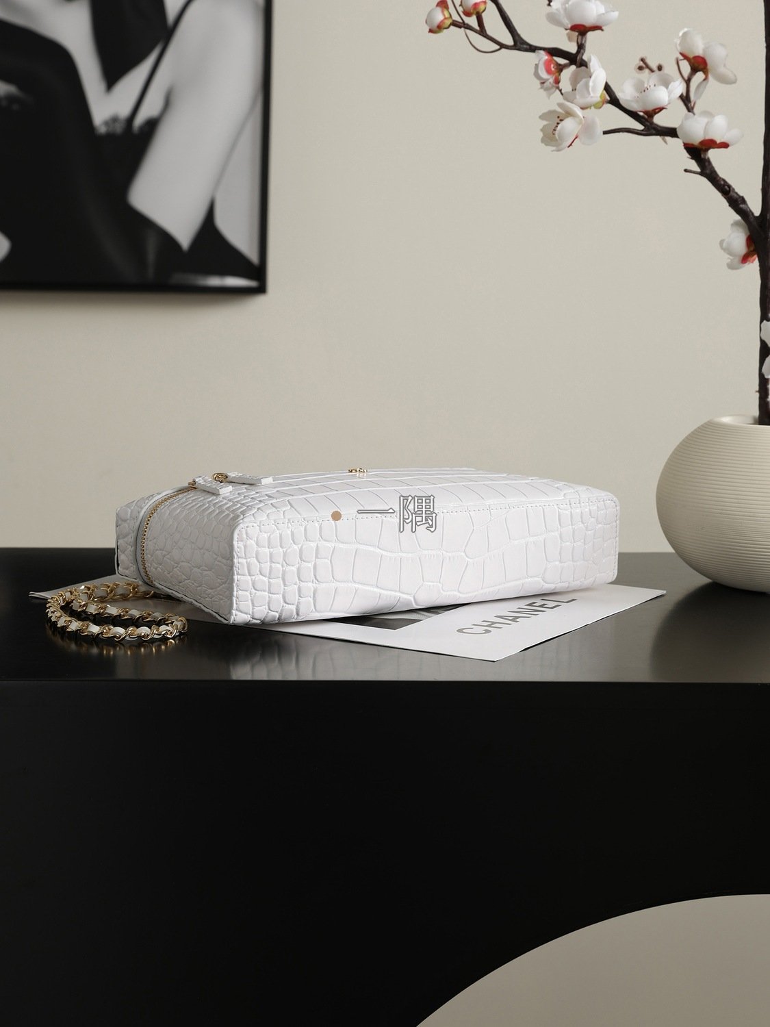 香奈兒CHANEL 鏈條 顆粒小牛皮, 小號|AP5438:圖片 5