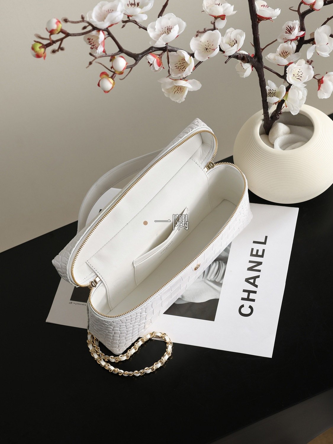 香奈兒CHANEL 鏈條 顆粒小牛皮, 小號|AP5438:圖片 8