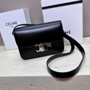 賽琳Celine 肩背包, 迷你 銀灰色|187366