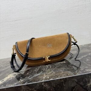 賽琳Celine SOFT TRIOMPHE HALFMOON, 中號 金色｜L10373