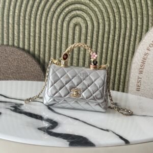 香奈兒CHANEL 戒指包, 迷你 米色|AS92990