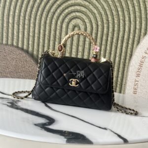 香奈兒CHANEL Coco Handle, 迷你 黑色|AS92990