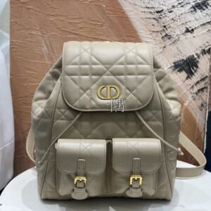 迪奧DIOR Dior Caro 揹包, 小號 奶茶色|6301