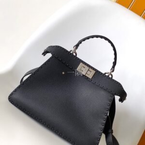 芬迪FENDI Peekaboo ISeeU, 小號 黑色|8BN327