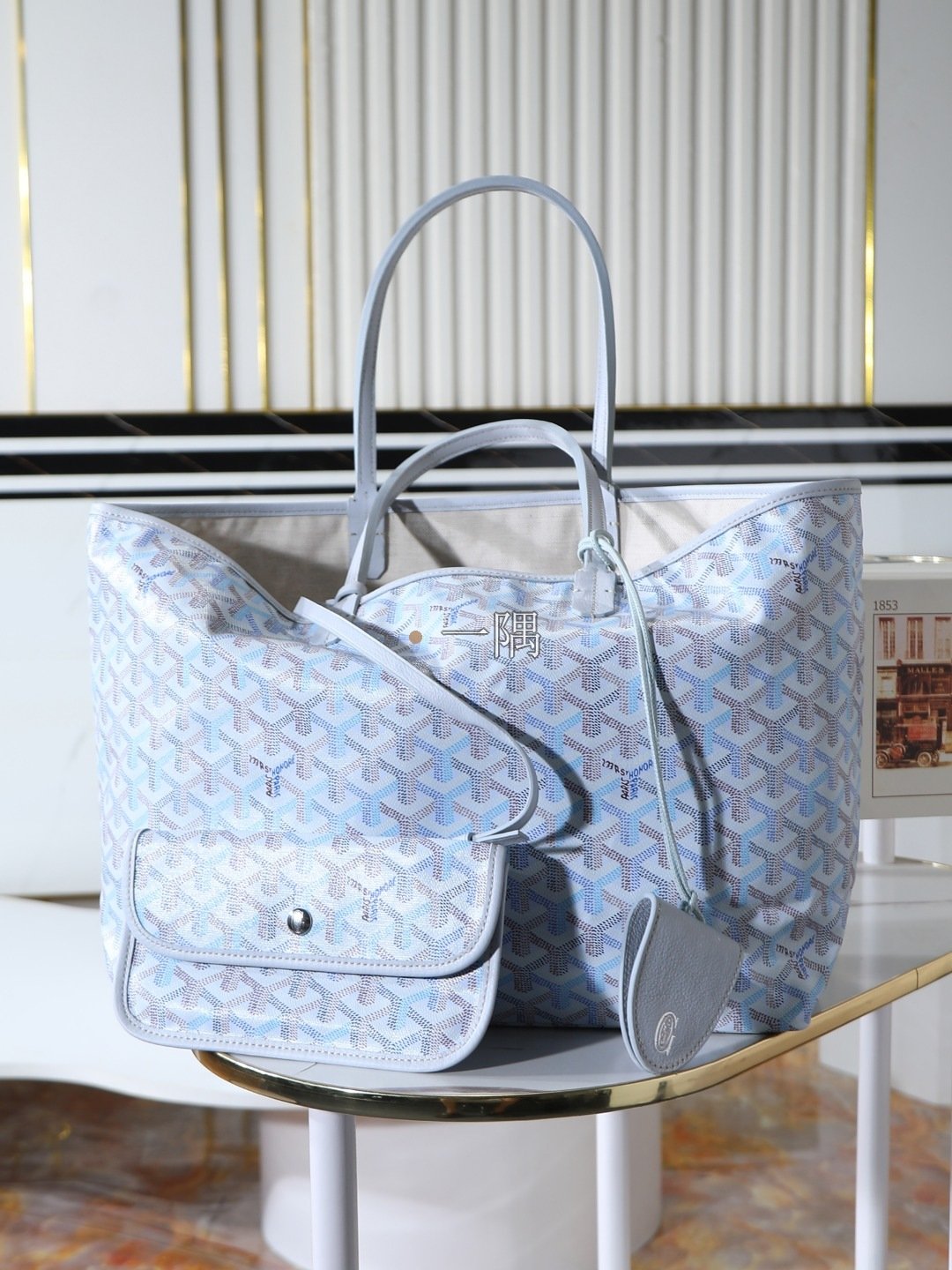 戈雅Goyard SAINT LOUIS, 中號 極地藍|020146