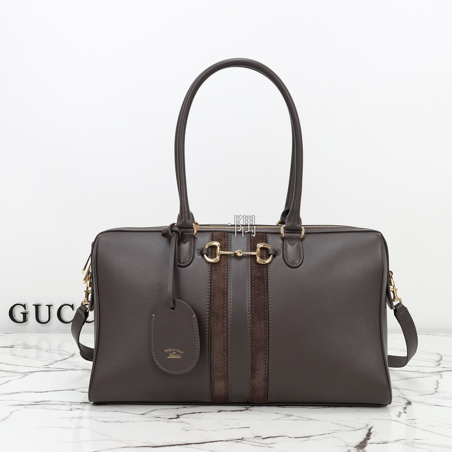 古馳GUCCI 全皮, 大號 深灰|866734