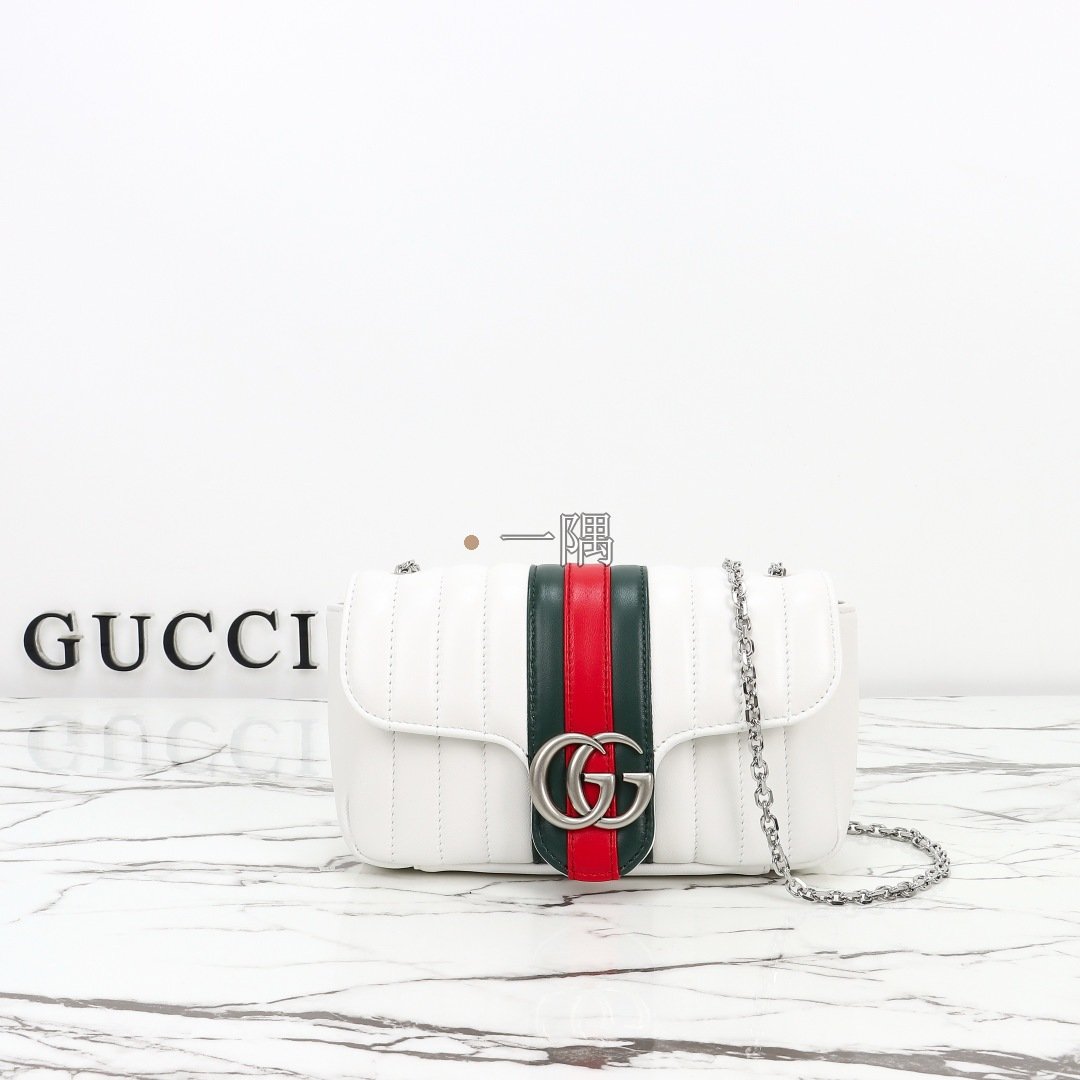 古馳GUCCI 迷你手袋, 迷你 白色|A006X1