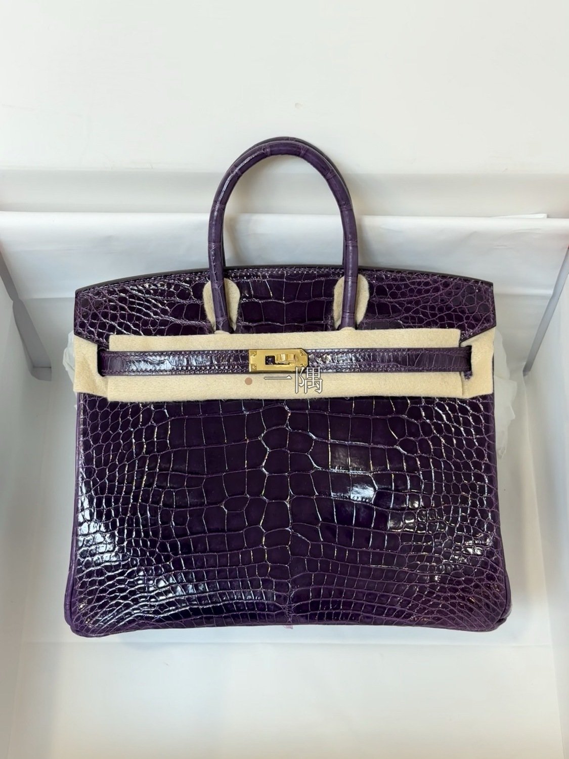 愛馬仕HERMÈS Birkin 25 美洲鱷, 小號 加侖紫