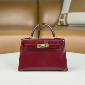 愛馬仕HERMÈS Mini Kelly 二代 box, 迷你 愛馬仕紅