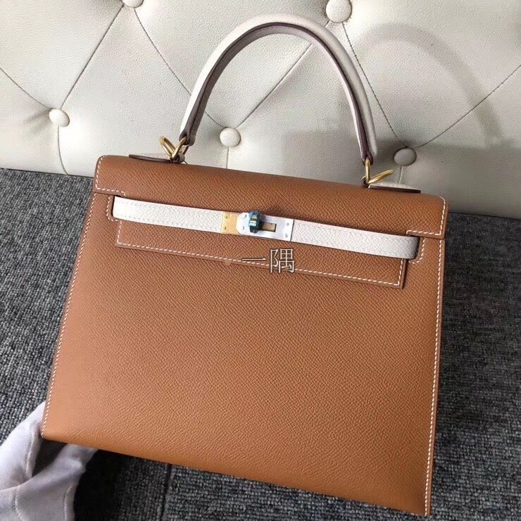Hermès Kelly 25 epsom 金棕色