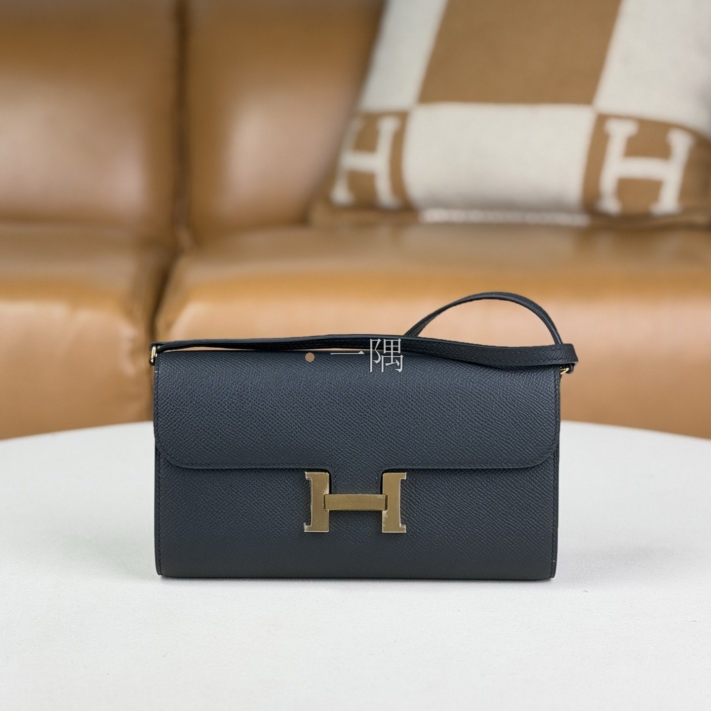 愛馬仕HERMÈS Constance togo, 迷你 黑色