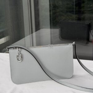 愛馬仕HERMÈS Zipengo ev皮, 迷你 冰川藍