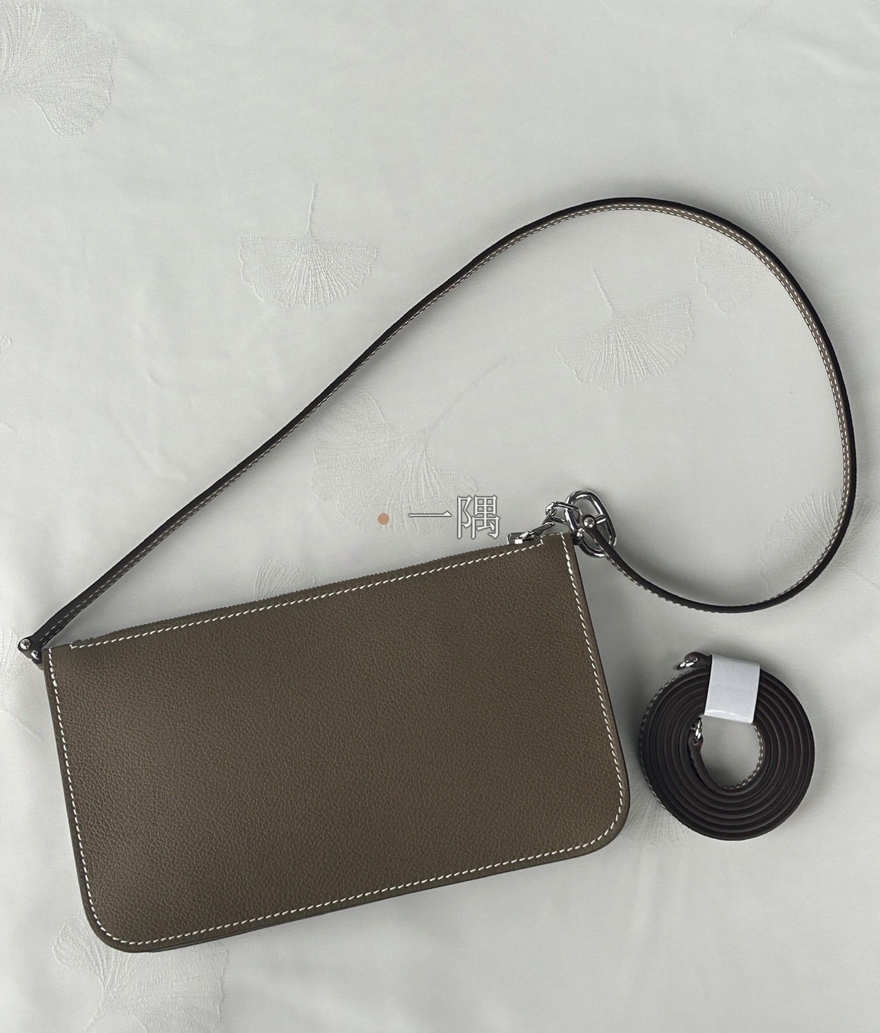 愛馬仕HERMÈS Zipengo ev皮, 迷你 大象灰