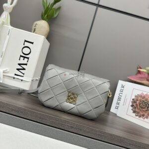 羅意威LOEWE Puffer Goya, 迷你 銀灰色|062465