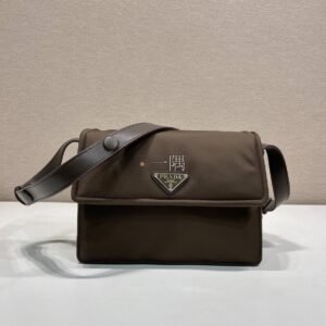 普拉達PRADA 郵差包, 迷你 棕色|1BD313