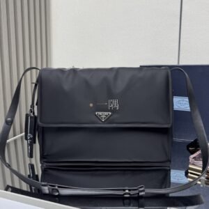普拉達PRADA 郵差包, 大號 藍色|1BC208