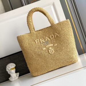 普拉達PRADA 托特包, 大號 金色｜1BG392
