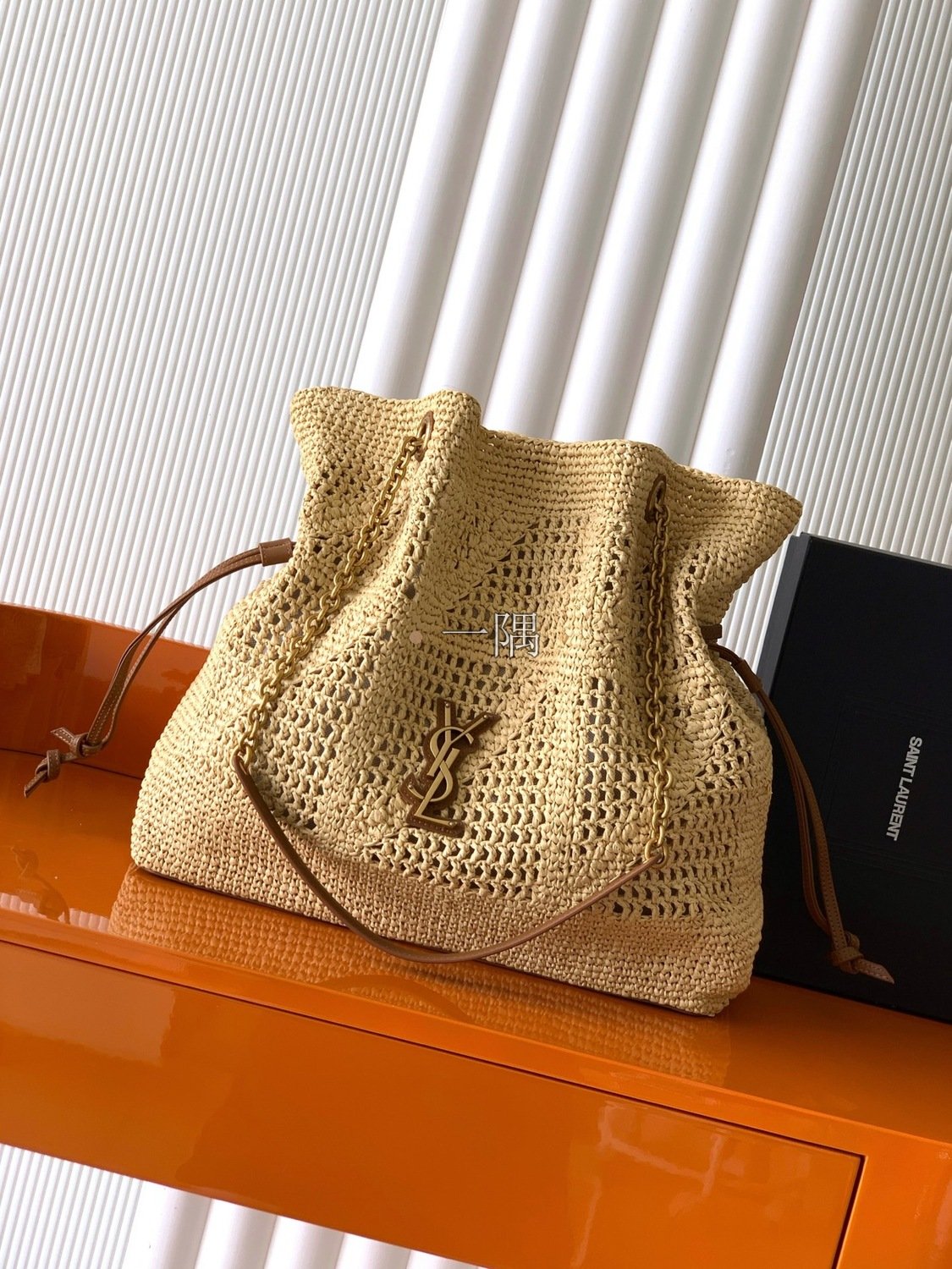 聖羅蘭YSL JAMIE SHOPPING 編織, 大號 杏色|838876