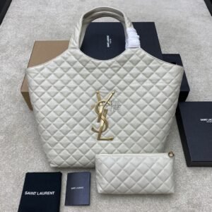 聖羅蘭YSL ICARE 羊皮, 小號 白色|698651